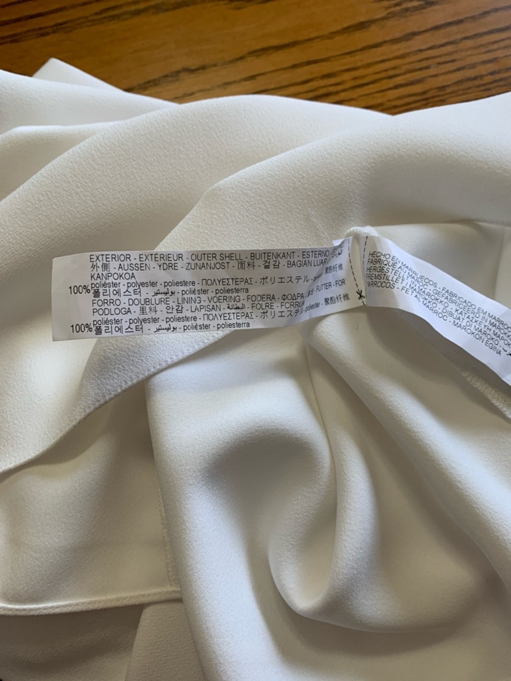 Zara Draped Sleeveless Mock Neck Top - White - Picture 13 of 13